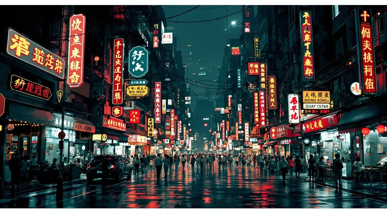 av综合网 · 霓虹街巷港岛夜景